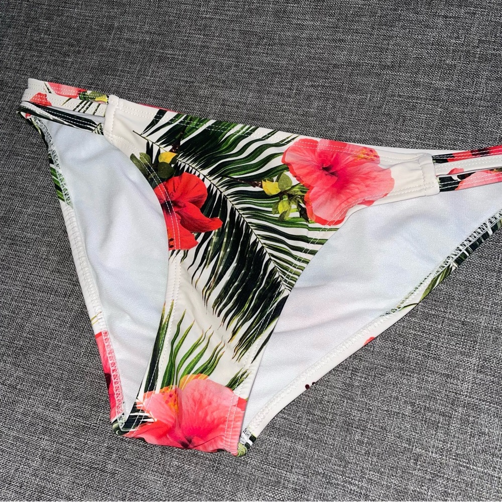 Tropical Print Bikini Bottom